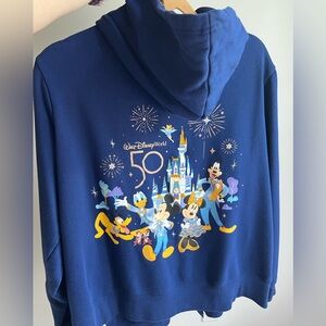 Walt Disney World Magic Kingdom 50th anniversary zipper hoodie